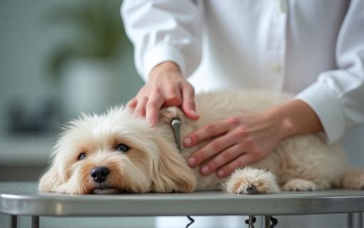Pet being groomed